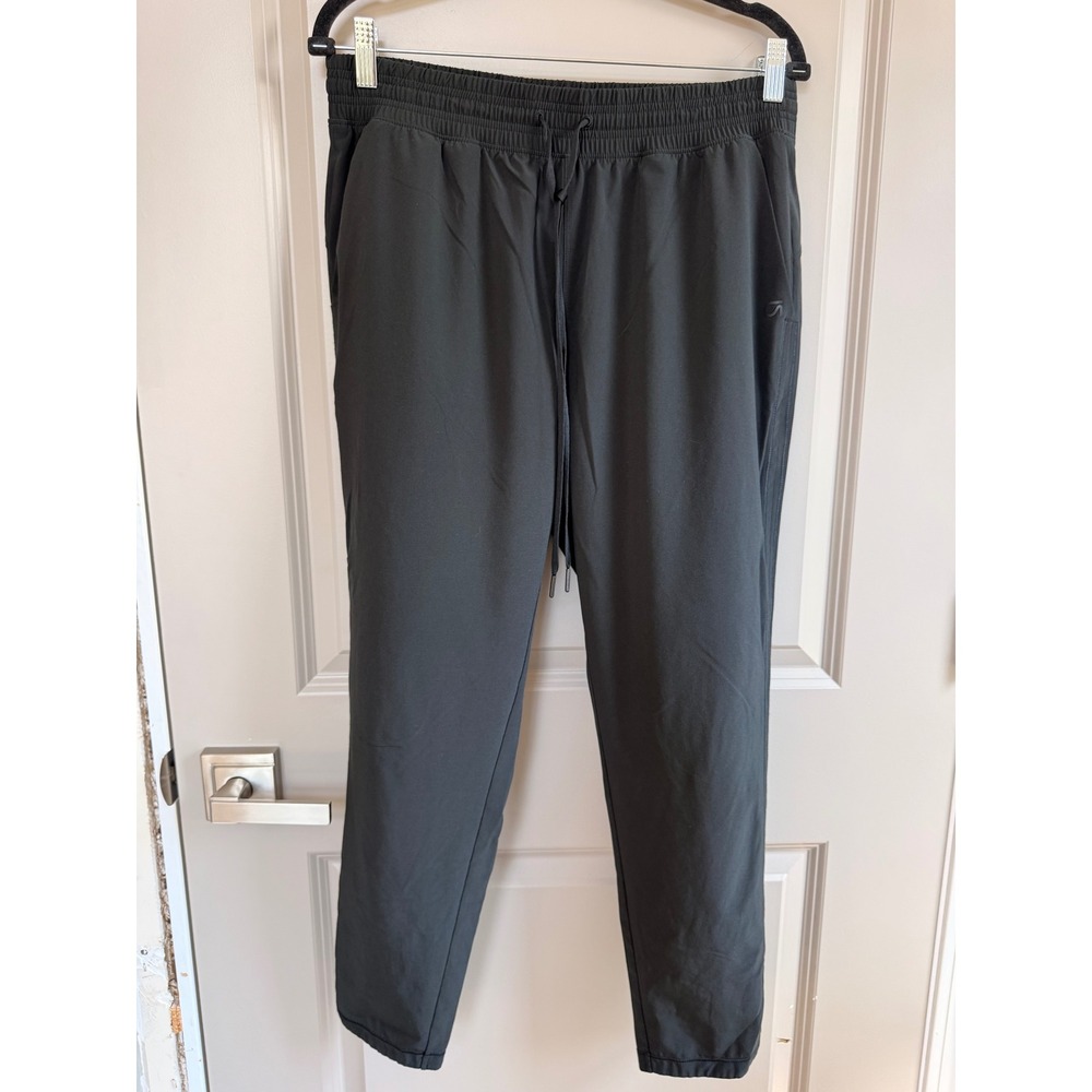 GapFit Womens Black Tapered Joggers Elastic Drawstring Waist Active Pants Size M